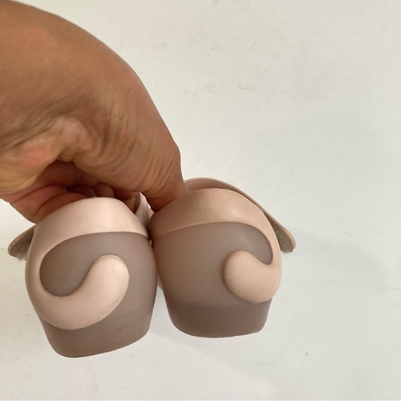 Mini Melissa Ultragirl II Kitty Cat Mary Jane Ballet Flats Light Pink Jelly 10 - Picture 7 of 11